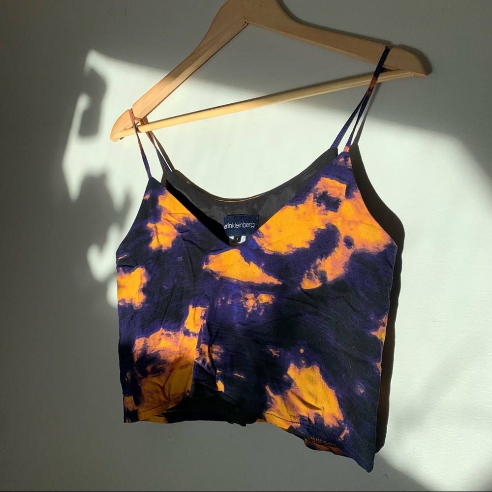 Erin Kleinberg Cropped Tie-Dye Tank